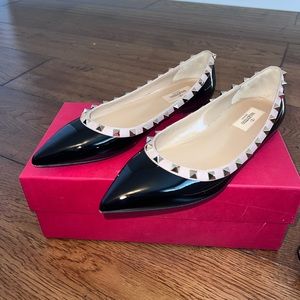 Valentino Rockstud Ballerina Flat